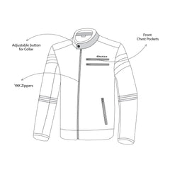 BELA - Royal Rider Vintage Giacca in Nero grigio vintage  description 1