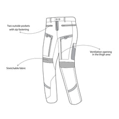 BELA Transformer - Pantalone in tessuto - Nero Grigio information