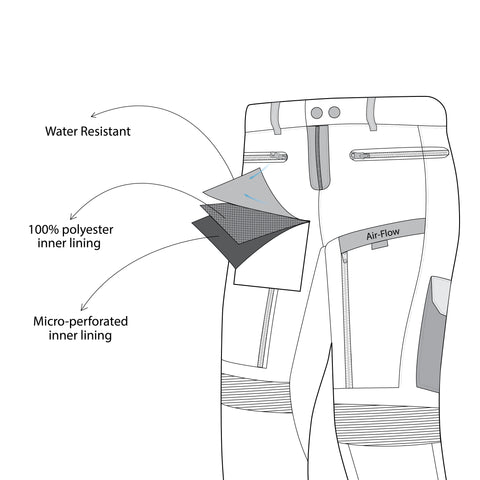 Bela Transformer Pantaloni da moto per uomo - Nero / Giallo fluor