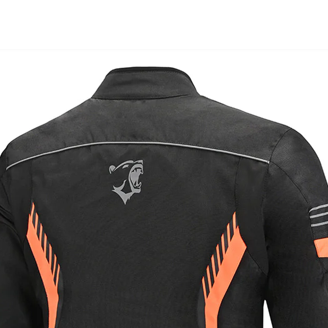 BELA BRADLEY  GIACCA TESSILE MOTO UOMO NERO/ARANCIONE 