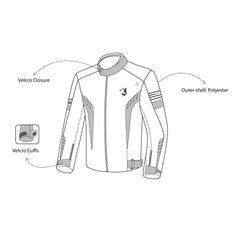 Bela Bradley Grigio Giacca Tessile da Moto description 