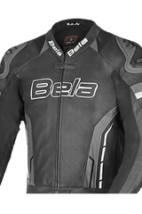 BELA - tuta 2 PC ROCKET cangaroo mix. NEGRO/ANTRACITA 