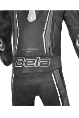 BELA - tuta 2 PC ROCKET cangaroo mix. NEGRO/ANTRACITA 
