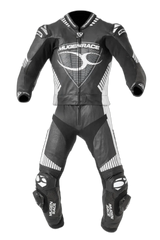 MUGENRACE MNR-1711 Tuta in pelle Impegnato Nero Bianco 