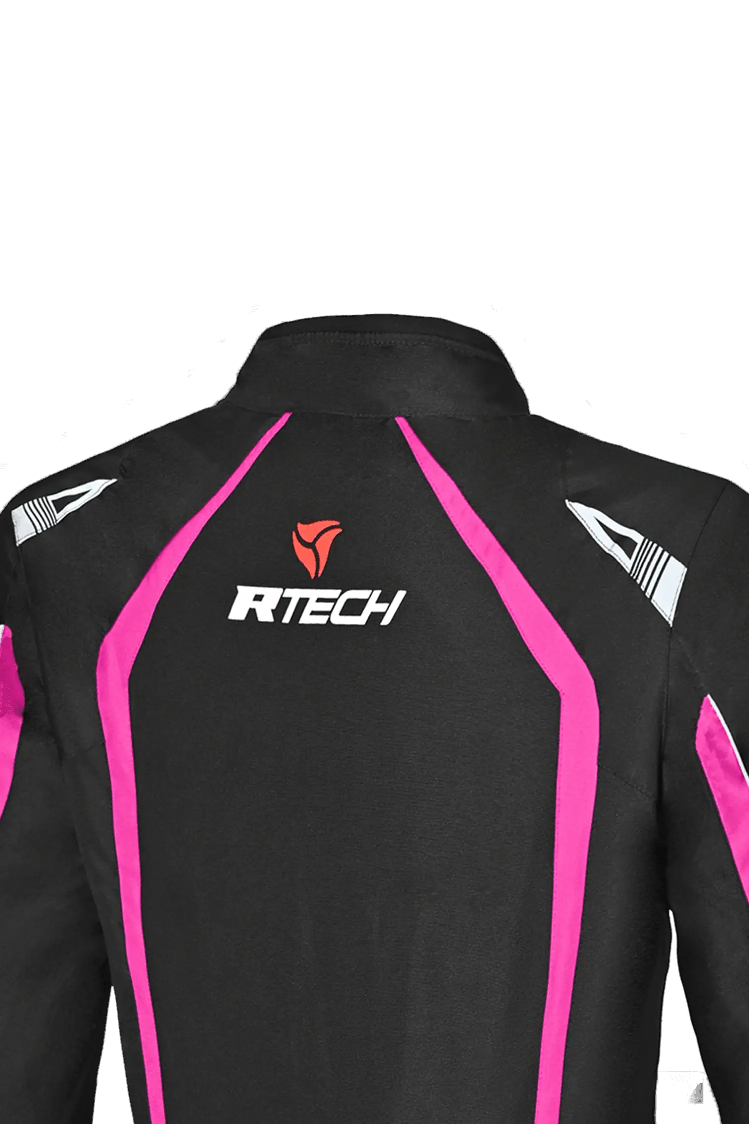 R-Tech Marshal Giacca da donna Moto Nero/Rosa 