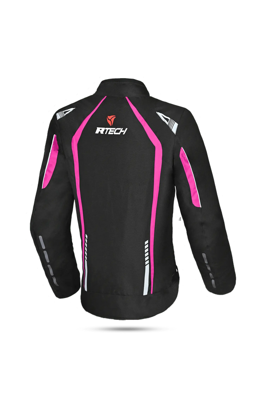 R-TECH MARSHAL GIACCA MOTO DONNA NERO/ROSA – Yamoto.it