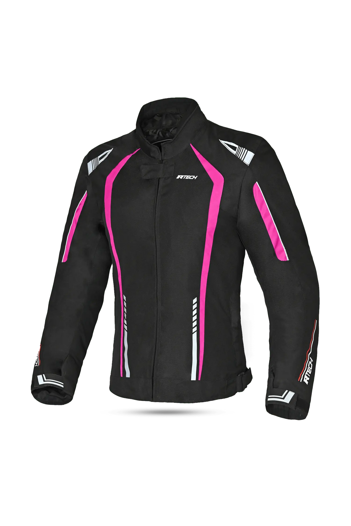 R-Tech Marshal Giacca da donna Moto Nero/Rosa 