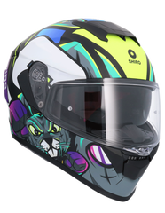 SHIRO CASCO HUNTER RACCOON AZUL MATE 