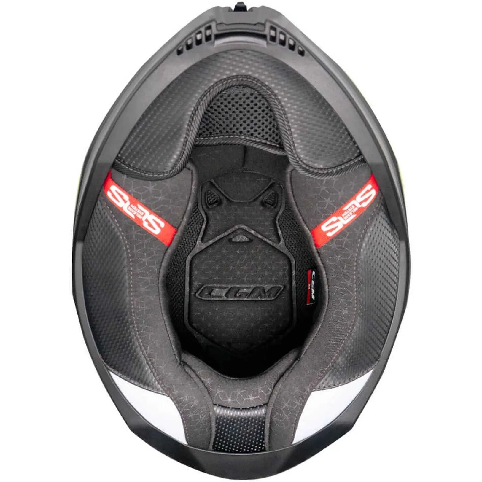 CGM 363X Casco SHOT RUN Nero Fucsia fluo opaco inner 