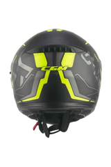 CGM 569G C-Max City Moto Modulare Caschi Nero Giallo Fluo Opaco 