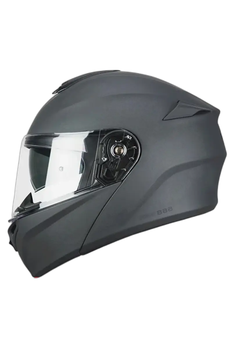 CGM 568A BER MONO Moto Modulare Caschi Abatible Grafito Mate 