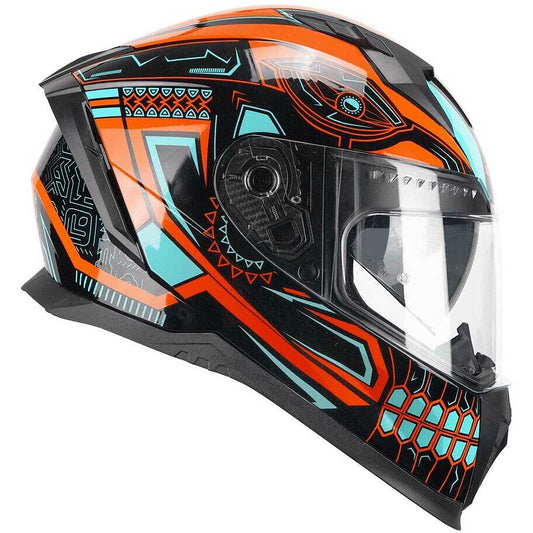 CGM - 311M BLAST MAYA integrale Caschi Nero Arancione Azzurro