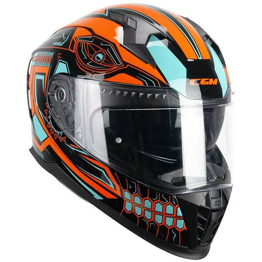 CGM - 311M BLAST MAYA integrale Caschi Nero Arancione Azzurro