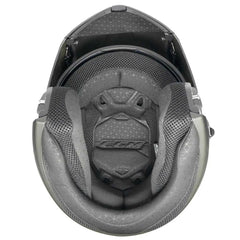 CGM 568G Ber Dresda Moto Modulare Caschi Nero Rosso opaco