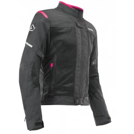 ACERBIS RAMSEY VENTED 2.0 CE GIACCA MOTO DONNA NERA ROSA 