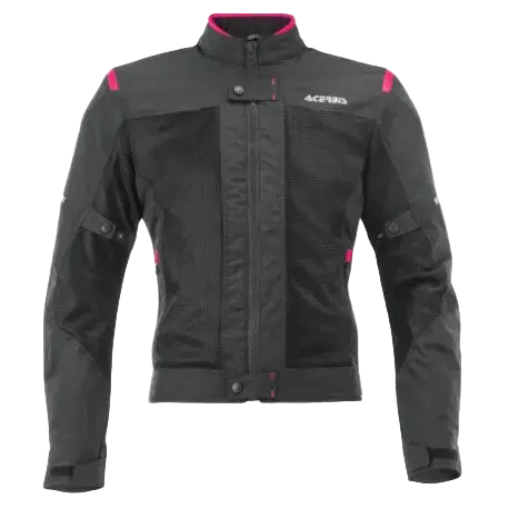 ACERBIS RAMSEY VENTED 2.0 CE GIACCA MOTO DONNA NERA ROSA 