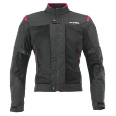 ACERBIS RAMSEY VENTED 2.0 CE GIACCA MOTO DONNA NERA ROSA 