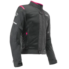 ACERBIS RAMSEY VENTED 2.0 CE GIACCA MOTO DONNA NERA ROSA 