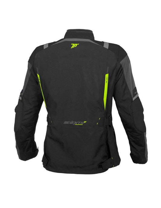 SEVENTY DEGREES SD-JT83 INVIERNO CHAQUETA DE MOTO TOURING HOMBRE NEGRO AMARILLO FLUOR – Yamoto.it