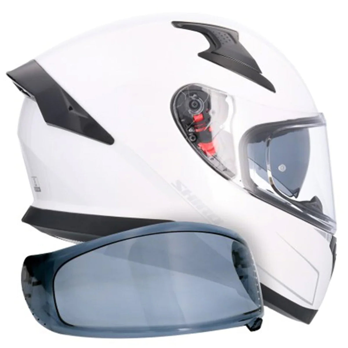 SHIRO Katana Solid Integrale Caschi Bianco Perla