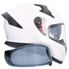 SHIRO Katana Solid Integrale Caschi Bianco Perla