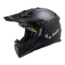 LS2 MX437 FAST EVO Mini casco off road da motocross nero opaco