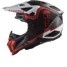 LS2 MX703 C X-FORCE VICTORY RED WHITE casco da motocross off road