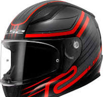 LS2 FF353 rapid II Circut motorbike helmet Black Red