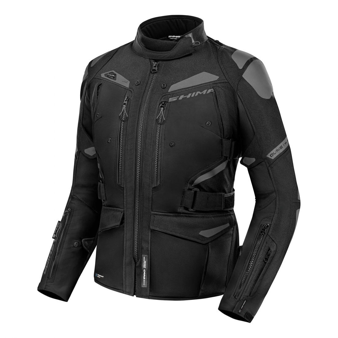 SHIMA DUNE MUJER DE TURISMO MOTO CHAQUETA TEXTIL NEGRO 