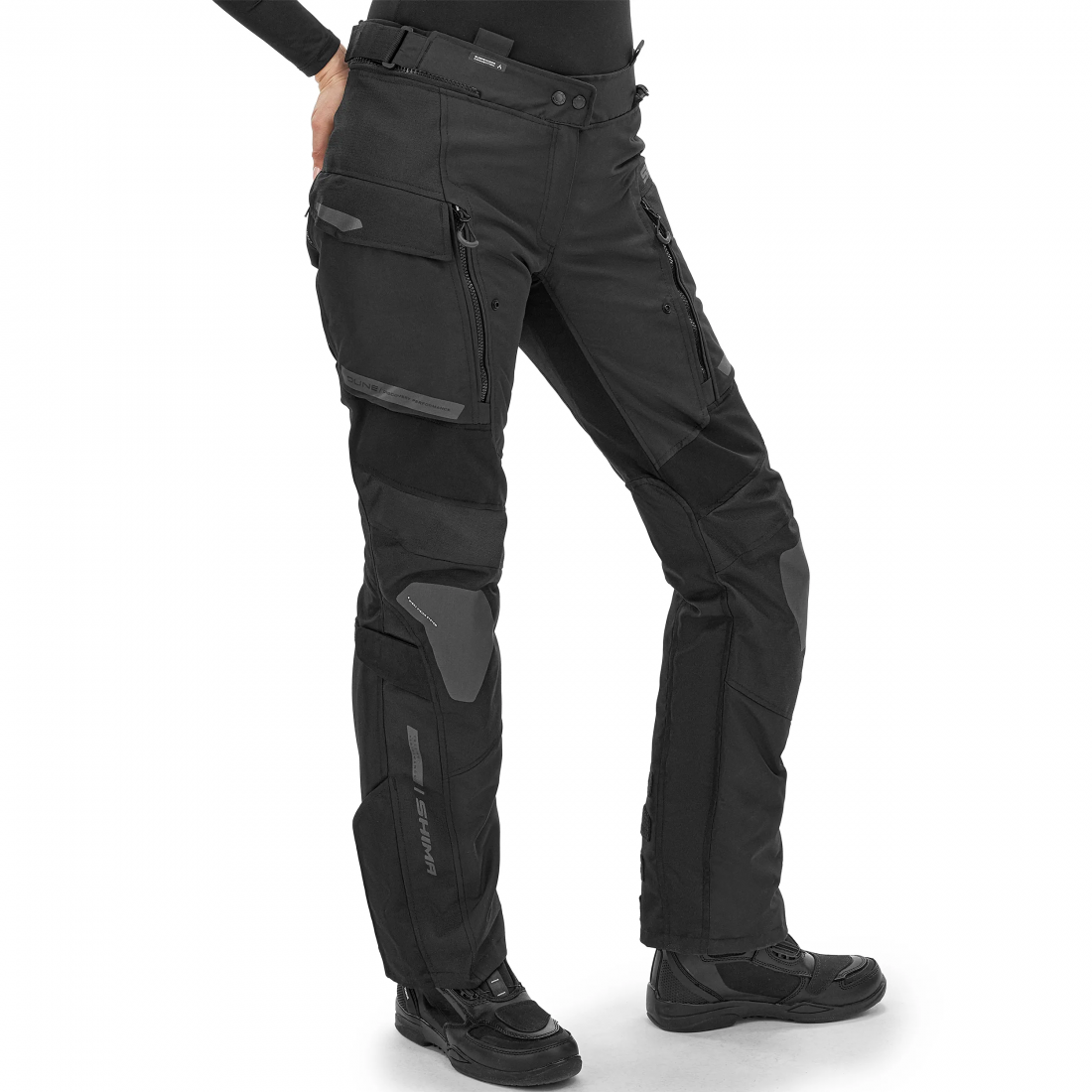 SHIMA DUNE SHORT PANTALONE DE MOTO MUJER NEGRO 