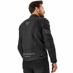 SHIMA SOLID 2.0 CHAQUETA TEXTIL DE MOTO HOMBRE NEGRO 