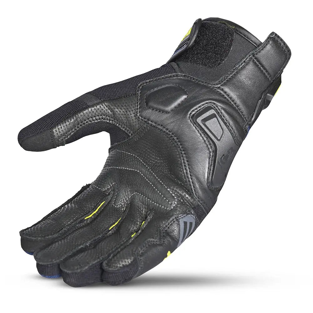 BELA - GUANTES Textil DARING Man Azul/Amarillo/Negro back
