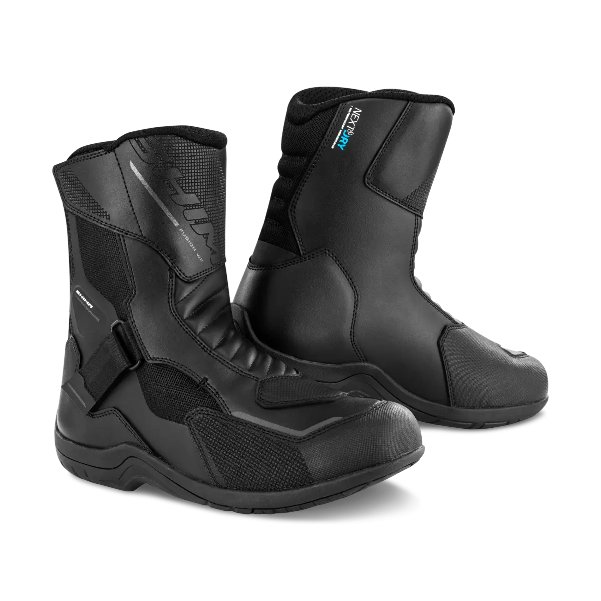 SHIMA FUSION WP STIVALI DI MOTO UOMO NERO