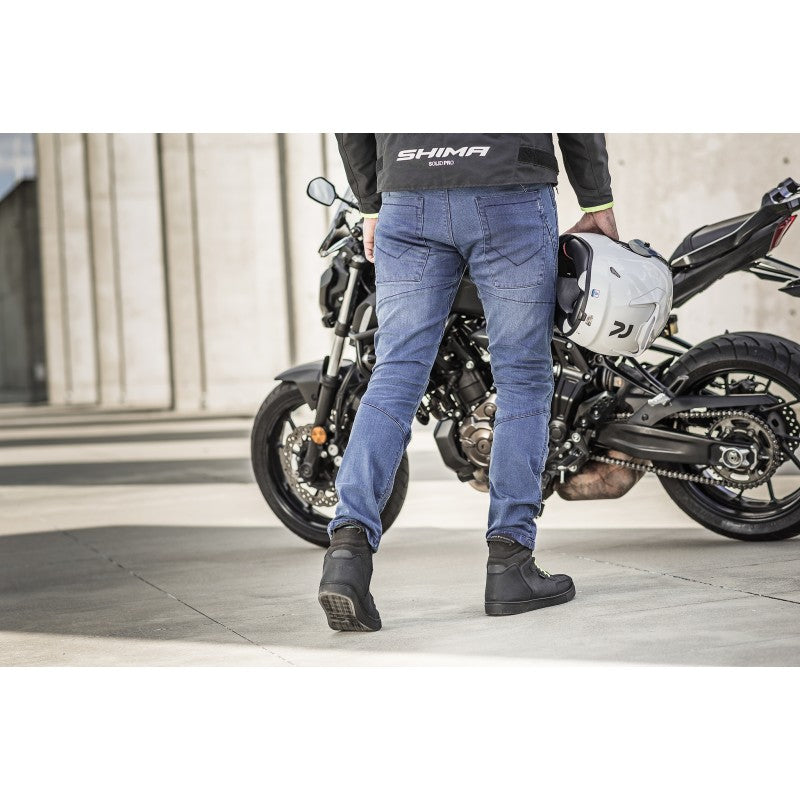 SHIMA GHOST JEANS DE MOTO NEGRO 