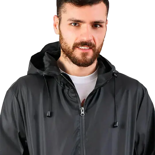 Giacca Antipioggia Impermeabile Tj Marvin SPORTIVA J01 NERO 