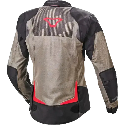 Macna Orcano Giacca in tessuto donna Marrone/nero/rosso 