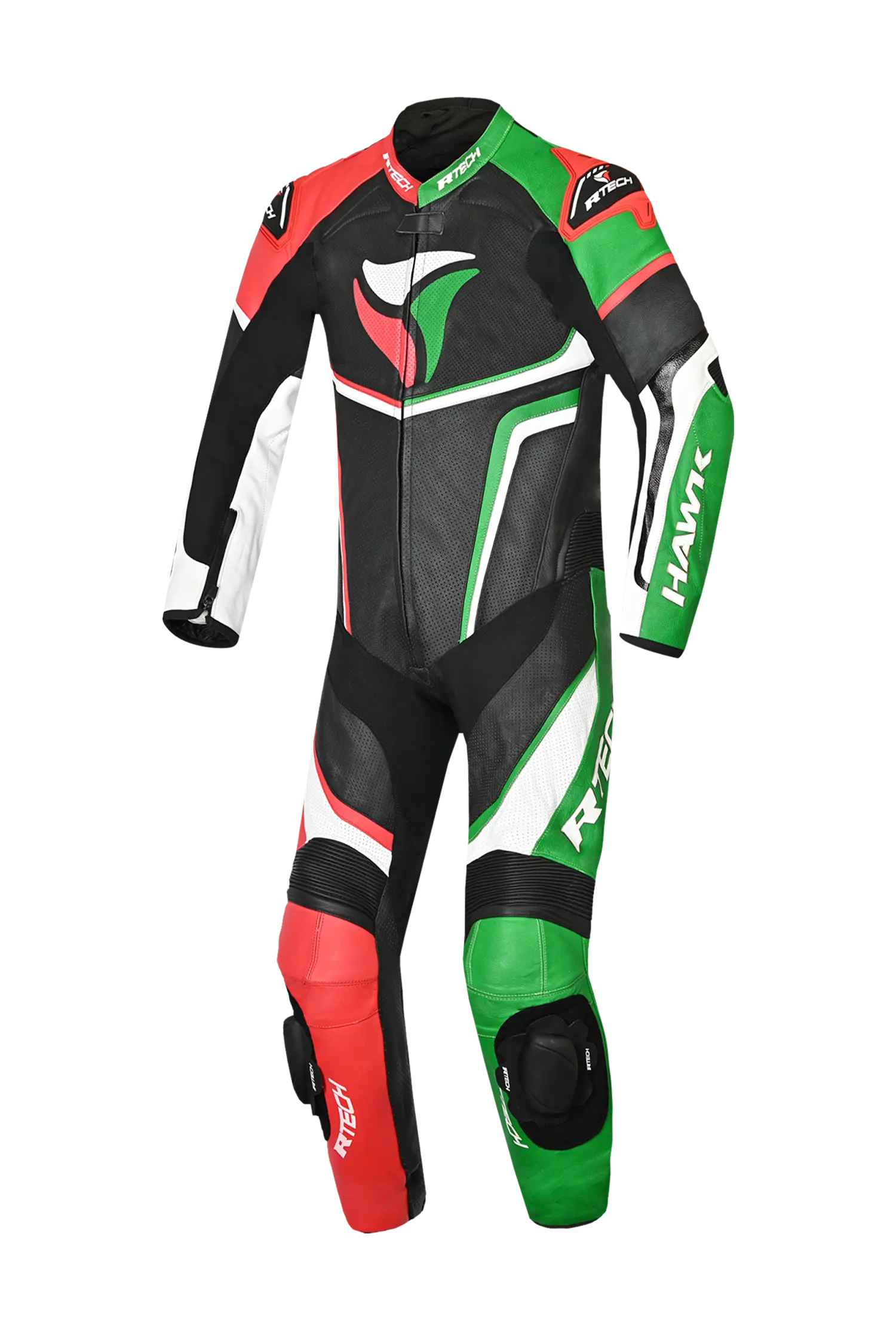 R-Tech Hawk 1 Pc Nero Bianca verde rosso 