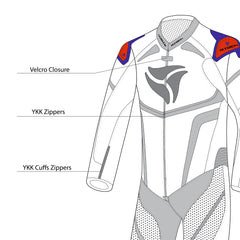 R-Tech Hawk 1 Pc Nero\Bianca\rosso description 4