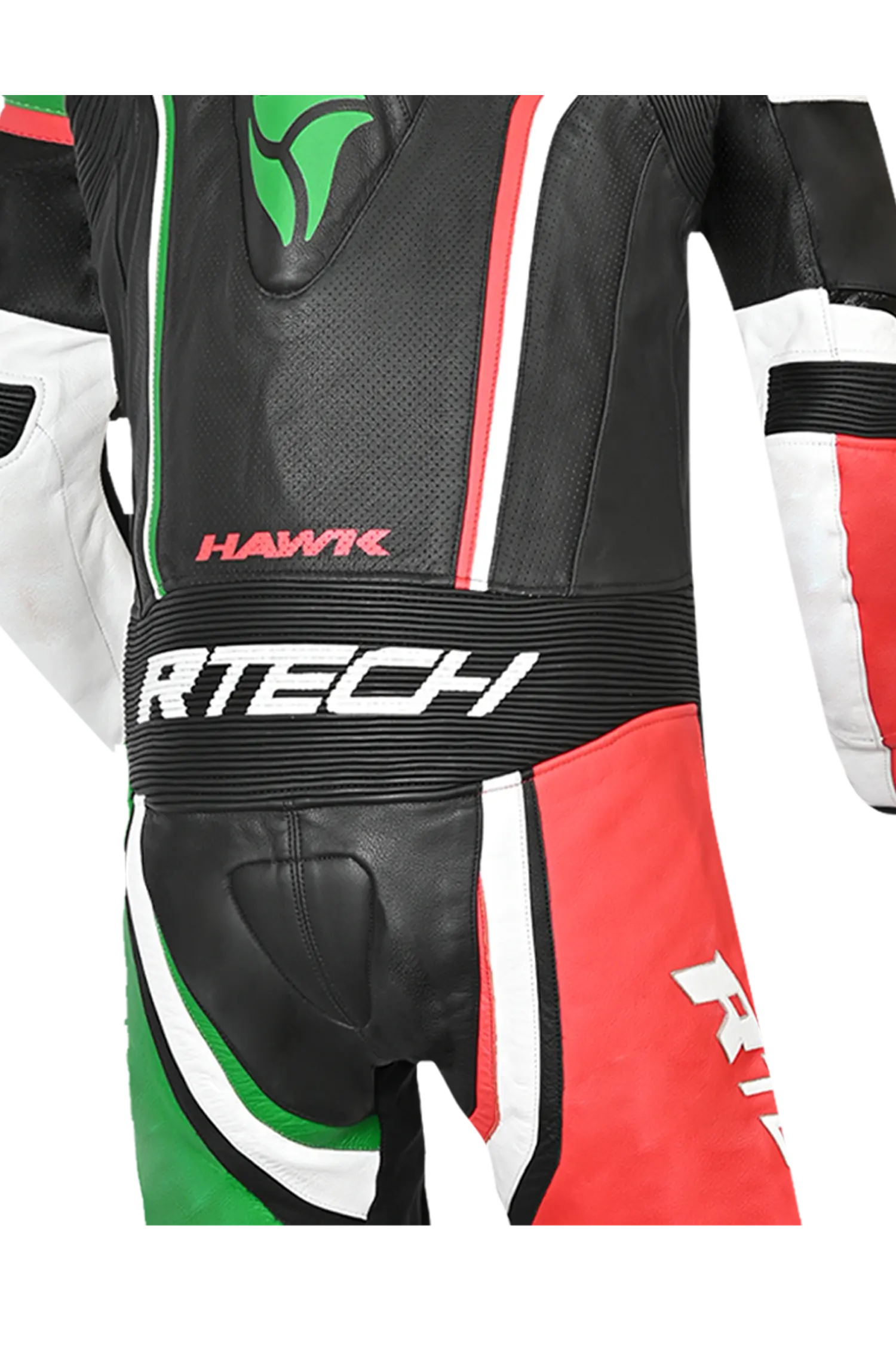 R-Tech Hawk 1 Pc Nero Bianca verde rosso 