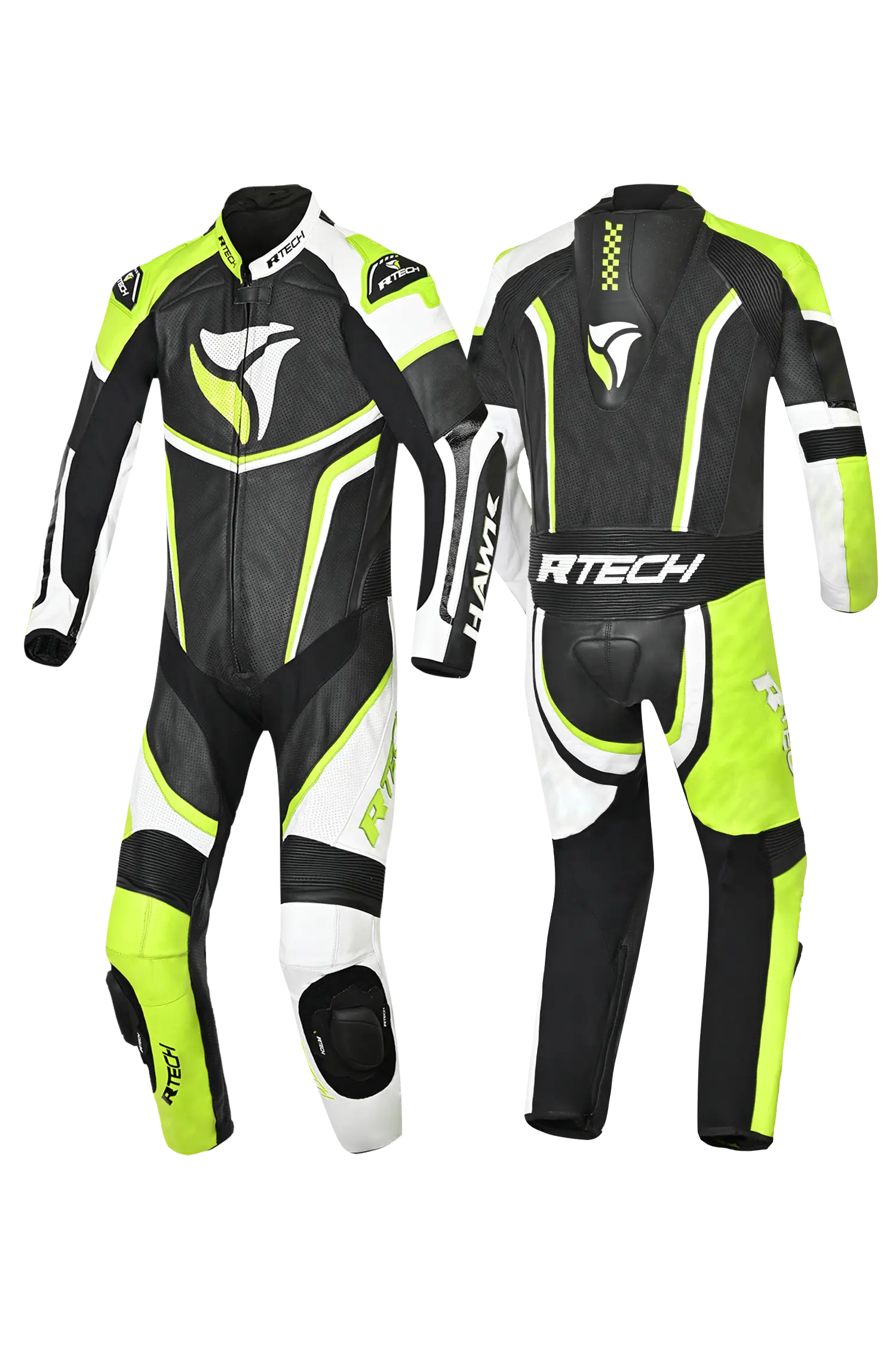 R-Tech Hawk 1 Pc Nero Bianca Giallo Fluor 