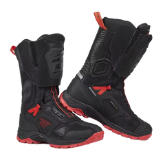 SEVENTY SD-BA6 STELVIO HIGH Moto Unisex Adventure Stivali Neri Rossi 