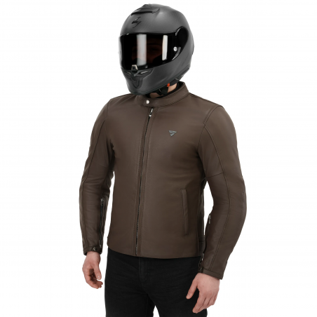 SHIMA HUNTER 3.0 CHAQUETA DE MOTO MARRON 