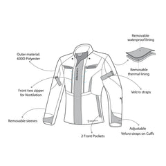 BELA - giacca donna Hurricane - Nero rosa description 1