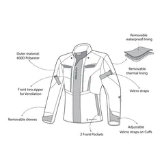 BELA HURRICANE 3 IN 1 GIACCA MOTO DONNA BLU GHIACCIO ROSSO 