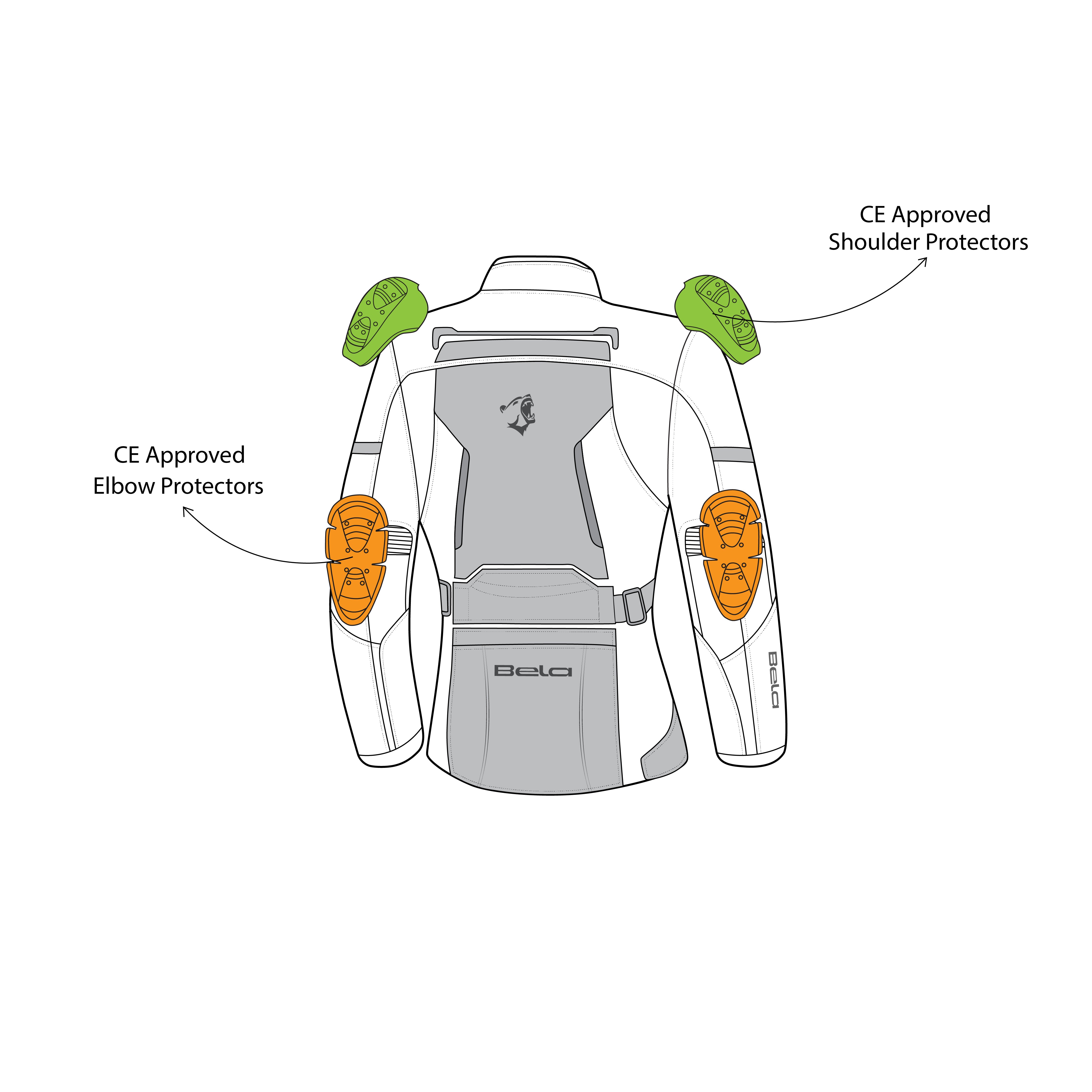 BELA HURRICANE 3 IN 1 GIACCA MOTO DONNA BLU GHIACCIO ROSSO 