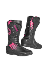 Shua - SuperTech Stivali da moto da corsa - Nero Rosa 
