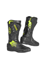 Shua Super Tech Stivali da moto da corsa Pista Nero Giallo 