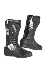 Shua Super Tech Stivali moto corsa Pista Nero bianco 