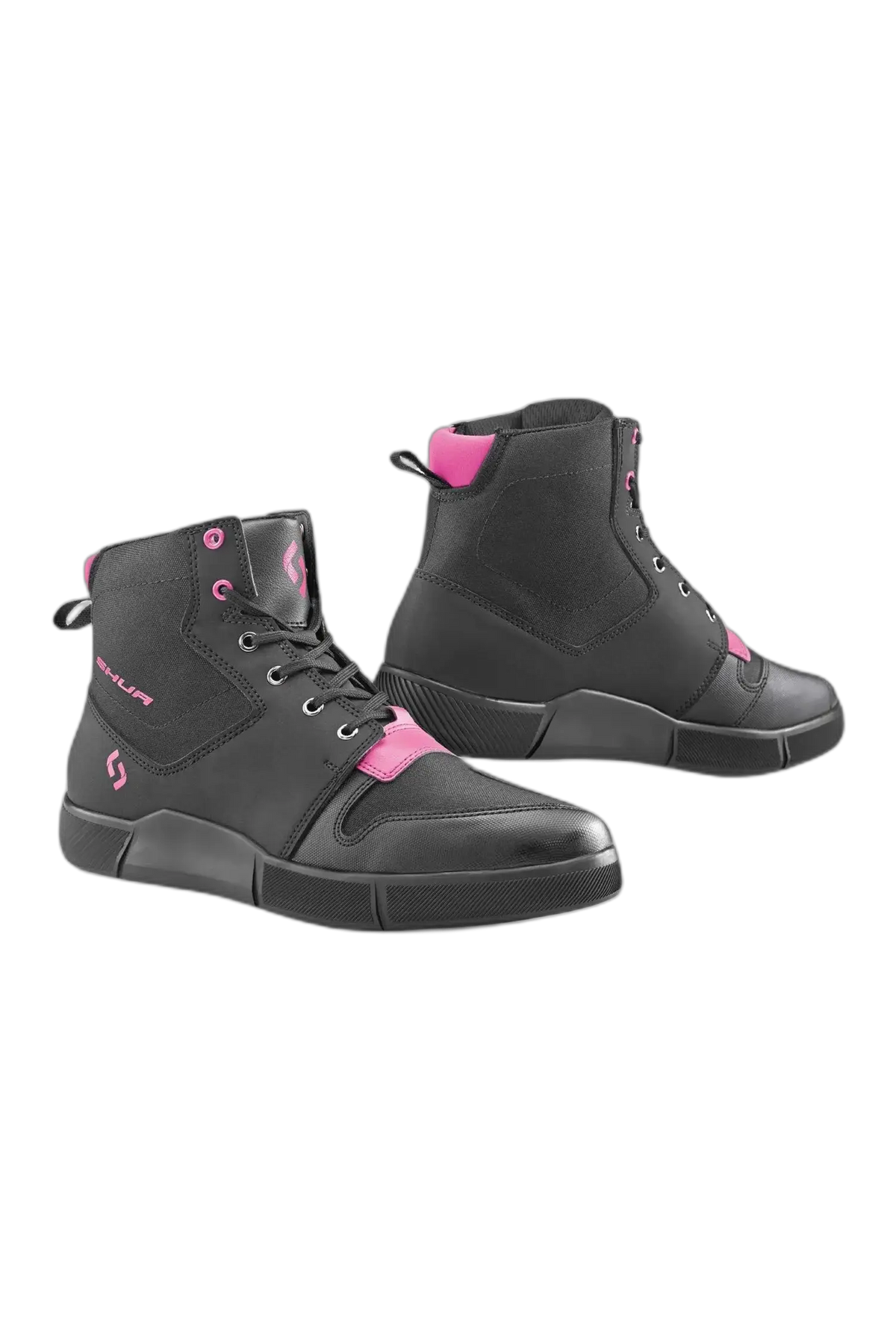 SHUA - Oddin Scarpe Da Moto Urban Donna - Neri Rosa 