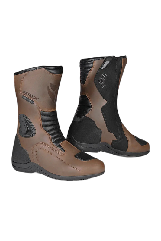 R-Tech Trojan Lunar Marron Stivali da turismo per moto 